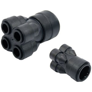 Verdeler radiatoren Speedfit – John Guest – kunststof – 22 naar 4x10mm – stacaravan (PPC517740)