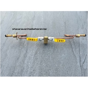 Zwanenhals stacaravan POL-aansluiting zonder ontspanners.