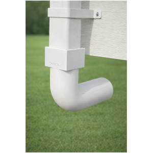 Regenpijp Verloopstuk 65×65 mm (binnenmaat) naar Ø75 mm Rond – Wit – Vierkant naar Rond – Stacaravan Caravan Chalet